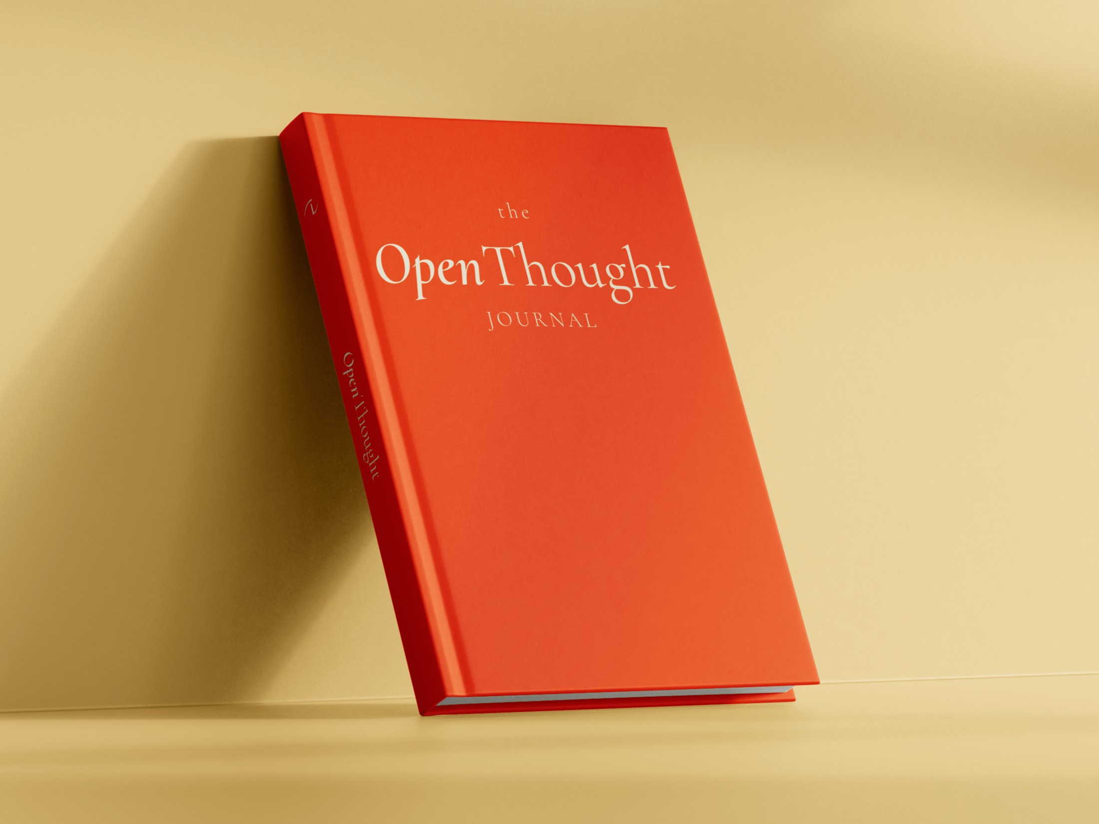 The OpenThought Journal - A beautiful sand yellow journal for mental clarity